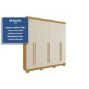 Ver imagem 2 de Guarda Roupa Casal 6 Portas e 3 Gavetas Ágata Nature/off White - Acp