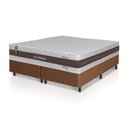 Ver mais imagens de Conjunto Box Marrom Mali Bege Molas Ensacadas King 193x203x70 - King House
