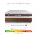 Ver imagem 4 de Conjunto Box Marrom Mali Bege Molas Ensacadas King 193x203x70 - King House