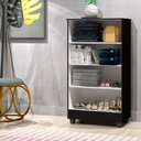 Ver imagem 3 de Sapateira Organizadora Smart com Pés e 4 Nichos Preto J&A Móveis