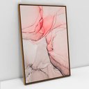 Ver imagem 1 de Quadro Decorativo em Canvas Abstrato Aquarela Rose TaColado Moldura Flutuante 4,5cm Freijó 120 x 80c