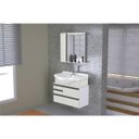 Ver imagem 1 de Armario Banheiro Kit Firenze 83,5cm Palissandro Artico