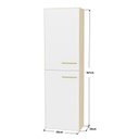 Ver imagem 3 de Paneleiro Modulado 2 Portas Cozinha Compacta Bege/Dubai/Branco