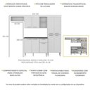 Ver imagem 3 de Armário de Cozinha Compacta Xangai Multimóveis V2840 Branco