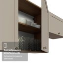 Ver imagem 7 de Armário Aéreo de Canto 1 Porta Rustic/crema Vik Madesa