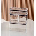 Ver imagem 3 de Pote Hermético Modo Retangular Capacidade 530ml Cor Cristal Coza