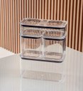 Ver imagem 3 de Pote Hermético Modo Retangular Capacidade 530ml Cor Cristal Coza