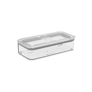 Pote Hermético Modo Retangular Capacidade 530ml Cor Cristal Coza