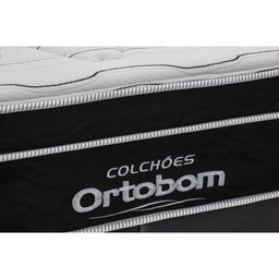 Cama Box Com Baú Casal Preto + Colchão De Molas Ensacadas - Ortobom Elegant SuperPocket 138x188x70cm - 3