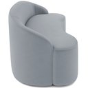 Ver imagem 7 de Sofá 3 Lugares Curvo Sala de Estar Living Lótus D02 Veludo Cinza 180 cm C-317 - Lyam Decor