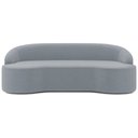 Ver imagem 3 de Sofá 3 Lugares Curvo Sala de Estar Living Lótus D02 Veludo Cinza 180 cm C-317 - Lyam Decor