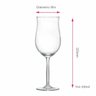 Jogo de Taças Vinho Rose Bordeaux Rose Cristal 430ml 2 Pcs - 3