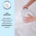 Ver imagem 2 de Capa Protetora de Colchão Solteiro Impermeável 100 Silencioso de Malha Premium 78X188X36cm BF Colchõ