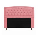 Ver imagem 1 de Cabeceira Geovana Para Cama Box Queen Size 160cm Com Capitonê Suede:Rosa