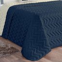 Ver imagem 6 de Kit Cobre Leito Casal Queen Tunes 07 Peças Microfibra Dupla Face Matelado - Marinho com Palha