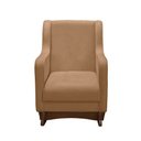 Ver imagem 2 de Cadeira Poltrona de Amamentação e Balanço Aquila C/ Puff Boucle Ocre Plus - Anjo de Casa