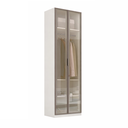Ver imagem 7 de Guarda Roupa Modular 2 Portas Reflecta com Gavetas 70cm Altezza Belmax:Branco