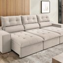 Ver imagem 1 de Sofá Retrátil e Reclinável com Pillow Top 5 Lugares 2,90m Bellory