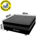 Ver imagem 3 de Cama Box Pet Com Lençol Impermeável Branco Para Cachorros e Gatos 60x60x24cm - Caminha Pet - BF Colc