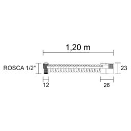 Flexível Deca para Ducha Higiênica de 1,2 Metros - 4260000 - 3