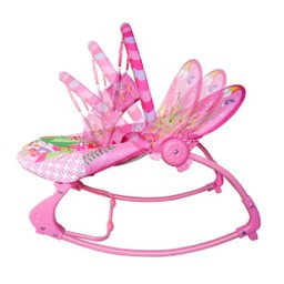 Cadeira De Balanço Musical E Vibratória Color Baby 18kg Rosa New Rocker - 3