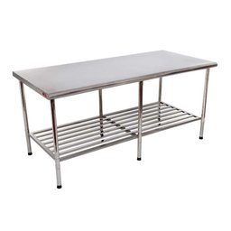 Mesa Aço Inox 430 1,90x0,90 Multiuso - Imeca - 1