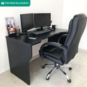 Ver imagem 7 de Mesa Gamer com Regulagem de Altura 120x60 cm Preto Artany