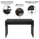 Ver imagem 4 de Mesa Gamer com Regulagem de Altura 120x60 cm Preto Artany