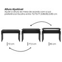 Ver imagem 5 de Mesa Gamer com Regulagem de Altura 120x60 cm Preto Artany