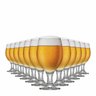 Jogo de Taças Cerveja Roma Vidro 400ml 12 Pcs - 1