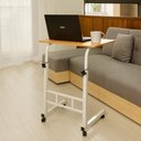 Ver imagem 2 de Mesa Notebook Altura Ajustavel Mesinha Multifuncional Home Office Estudos Apoi Sala Cama Marfim