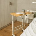 Ver imagem 3 de Mesa Notebook Altura Ajustavel Mesinha Multifuncional Home Office Estudos Apoi Sala Cama Marfim