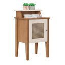 Ver imagem 1 de Mesa de Canto e Cabeceira Mesinha de Apoio Charlotte Cinamomo/off White