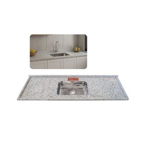 Pia Cozinha Granito Portinari Cuba Inox Rasa Simples 200cm:portinari