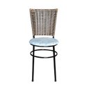 Ver imagem 3 de 2 Cadeiras Preta para Mesa Hawai Avelã Assento Floral:floral Gelo