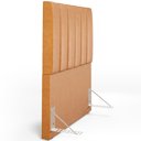 Ver imagem 6 de Cabeceira Cama Box Solteiro 100 cm Dália W01 Couríssimo Whisky - Lyam Decor
