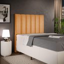 Ver imagem 1 de Cabeceira Cama Box Solteiro 100 cm Dália W01 Couríssimo Whisky - Lyam Decor
