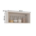 Ver imagem 3 de Armário Aéreo Cozinha 80 Cm Koya 1 Porta Creme - Politorno