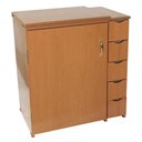 Ver imagem 1 de Gabinete Luxo 5 Gavetas P/maquina de Costura Doméstica Cedro