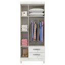 Ver imagem 5 de Quarto de Bebê 3 Portas com Gaveteiro Ternura Baby e Berço Lila Branco Brilho com Colchão Gazin - In