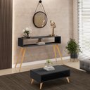 Ver imagem 2 de Kit Aparador com Mesa de Centro Mônaco Pés Palito L03 Preto - Lyam Decor Mônaco & Cannes