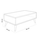Ver mais imagens de Kit Aparador com Mesa de Centro Mônaco Pés Palito L03 Preto - Lyam Decor Mônaco & Cannes