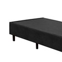Ver imagem 2 de Cama Box Solteiro 78 Preto Suede - Santo Box