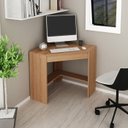 Ver imagem 6 de Escrivaninha Mesa Escritorio de Canto 76,5 Cm Me4169 Amendoa Tecno Mobili