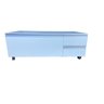 Balcão Gabinete Pia Banheiro Multiuso Com Rodízios 110cm:CINZA - 4