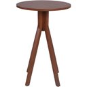 Ver imagem 1 de Mesa Bistrô Olímpia em Madeira Maciça Alta 70x70x105 Castanho
