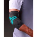 Ver imagem 5 de Cotoveleira de Compressão Pro Cinza com Azul Turquesa N1 Sport