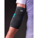 Ver imagem 3 de Cotoveleira de Compressão Pro Cinza com Azul Turquesa N1 Sport