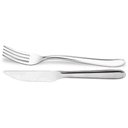 Ver imagem 1 de Jogo 12 Facas 20,5cm e 12 Garfos 19cm Inox Turim Brinox Servir Jantar Almoço