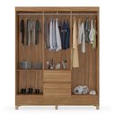Ver imagem 4 de Cômoda Astral e Guarda Roupa Casal Flash 2 Amêndola Touch - Demóbile